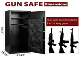 Gun Safe, FingerprintUnlocked Safe, Suitable for Rifles and Long Guns, Equipped with Adjustable Gun 87057216