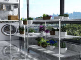 5 Tier 6000lbs Heavy Duty Adjustable Storage Rack Metal Shelf Wire Shelving Unit with Wheels & Shelf W155083057