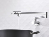Brass Foldable Kitchen Faucet Rotatable Tap Only for Cold Water Chrome 38584869