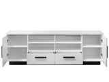 Matilda 70.5" White Finish TV Stand with Drawers B061P160690