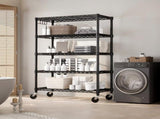 36"W x 14"D x 71"H Storage Shelves, 5-Tier Shelf, Heavy Duty Garage Shelving Unit with Wheels , 70009522
