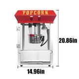 ZNTS Bar Style Popcorn Machine, 4-Ounce Popcorn Maker Popper, Red 50477063