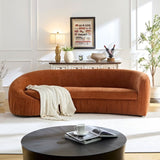 92.13 Inch Modern Design Curved Shaped Sofa Couch for Living Room,Upholstered Fabric 4-Seat Sofa No W2582P231486