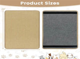 24 x 16 Inch Natural 6-Piece Cat Scratching Mats, Sisal Material Anti-Slip Latex Backing Furniture 45802917