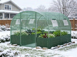 80"79" All-Weather Walk-in Greenhouse, Heavy Duty Galvanized Metal Frame Tear-Proof PE Cover 52354412