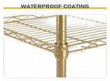 5-layer display rack with adjustable layer spacing, plug-in deformable structure, adjustable feet, 43103074