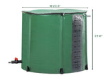 50gal PVC With Scale Rain Bucket Green 96891308