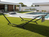 Freestanding Hammock with Stand, 600LBS Heavy Duty Outdoor Hammock Bed with Soft Pillow & Storage 52882641