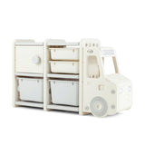 Cute Truck-shaped Organizer with Plastic Bins 49980179