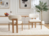 Wooden Dining Chairs Set of 2, Modern Fabric Upholstered Dining Room Chair Kitchen Chairs, Farmhouse W3244P316072