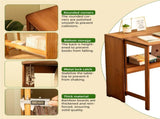 Bamboo Folding Desk,Space-Saving Computer Desk for Small Spaces, Foldable Study Table for Bedroom, W2641P372442