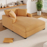 Mirod 53.5''*70.9'' Oversized Chaise, Lounge Chair - Classic Design, Soft Fabric, Easy Assembly, N760P196662Y