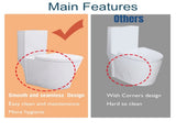 Elongated One Piece Toilet White W2826P192007