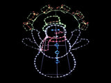 5FT Fun Juggling Snowman Christmas Yard Decorations, Pre-lit 2D Animated Snowman with 358 LED 36893514