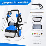 2300 PSI 1.8 GPM electric high-pressure cleaning machine with wheels 92414295