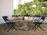10pcs Injection Molding Classic Garden Plastic Folding Chair Black 96179207