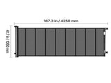 Retractable Baby Gate, Expands Up to 163.3 Inches Wide, 39 Inches High, Reinforced with Fiberglass 26806186
