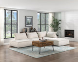 Living Room Furniture Tufted Accent Chair with Bolster Pillow Beige Boucle Fabric Upholstered 1pc B011P180908