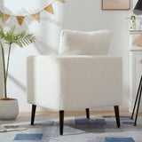 Teddy Fabric Accent Chair, Fabric Armchair Club Chair,Barrel Chair,Upholstered Arm Chair with Solid W1028P236496