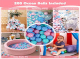 42 Inch Kids Round Foam Ball Pits with 25D Sponge Filling and Washable PU Cover 06215711