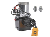 Single Acting 12 Volt 4 Quart Hydraulic Pump for Dump Trailers Quick Lifting 92648967