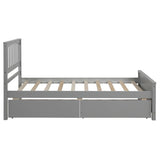 Twin size Platform Bed with Two Drawers, Gray WF195105AAE