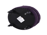Dawn Tufted Round Ottoman Nailhead Accents, Purple Velvet B2719P238412