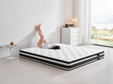 12 Inch Queen Size Breathalle Cool Cover Oekotex-100 Memory Foam Individual Pocket Spring Hybrid W3017P301129