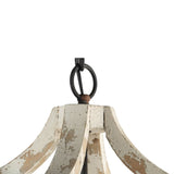 4 - Light Wood Chandelier, Hanging Light Fixture with Adjustable Chain for Kitchen Dining Room Foyer W2078138927