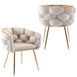 Luxury modern simple leisure velvet single sofa chair bedroom lazy person household dresser stool W1170109311