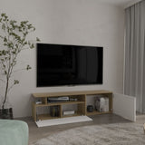 Selma Floating 63" Wide Tv Stand with Two Cabinets, Six Shelves, Cable Management , Entertainment B200P286944