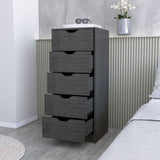 Dillon 5 Narrow Drawer Dresser, Tall Chest of Drawers B128P176103