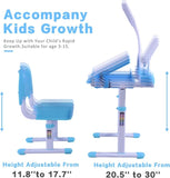 Desk for Kids Desk and Chair Set Kids Art Desk Drafting Table Desk Set with Adjustable Height, 60341653