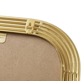 Rounded Rectangle Fluted Wall Mirror Gold See below B035P266695