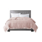 Lightweight Down Alternative Blanket with Satin Trim B03598496
