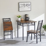 Kitchen Dining Room Table, Iron Wood Square Table for Kitchen Dining Room Furniture W2167131141
