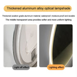 Round LED bathroom mirror with light wall-mounted makeup mirror with adjustable color temperature W2071P313051