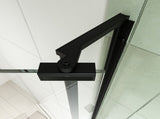 32-36"W X 72"H left and right opening universal pivot shower door, open outside, with 1/4" and 5/16" W2122P446434