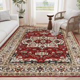Area Rug 6x9 Vintage Bohemia Large Persian Non-slip Washable Rug For Room Kitchen Bedroom W2907P265126