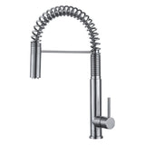 ZNTS DAX Single Handle Pull Down Kitchen Faucet Brushed Finish B2702P227001