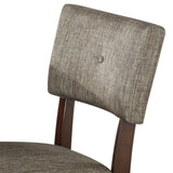 Grey and Espresso Padded Side Chair B062P209242