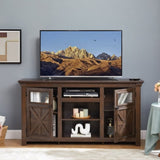 2 Doors Cabinet Farmhouse Cabinet, Farmhouse TV Stand Barn Design,Modern Farmhouse TV Media Stand, W1758P199936