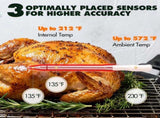 AI Meat Thermometer, 500 ft Long Range Bluetooth Grill Thermometer for Smoker, Oven, BBQ, 94557200