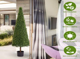 6FT Artificial Conical Topiary Trees UV Resistant Faux Cedar Bushes and Evergreen Shrubs, Fake W2945P279021