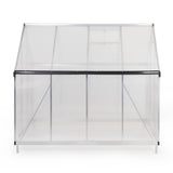 6x8 FT Polycarbonate Greenhouse, Outdoor Walk-in Green House with Vent Window, Hinged Door, Rain W2181P156139