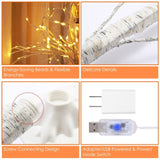 Lighted Birch Tree Artificial White Birch Twig Tree with 8 Warm White Lighting Modes for Wedding 46049228
