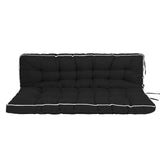 Outdoor Swing Cushions 63 Inch, Waterproof 4" Thick Porch Swing Cushion Replacement with Backrest 36897142