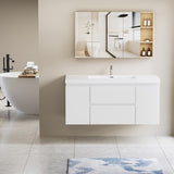 48" Floating Bathroom Vanity with Sink, Modern Wall-Mounted Bathroom Storage Vanity Cabinet with W1573P152687