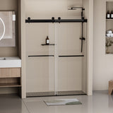 ZNTS 56-60 in. W x 76 in. H Frameless Soft-closing Shower Door, Double Sliding Shower Door, 5/16" W1920P181719