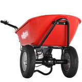 ZNTS RedRock Wheelbarrow Utility Cart Electric Powered 24V DC 180W AGM Battery 330lbs Max 46785305